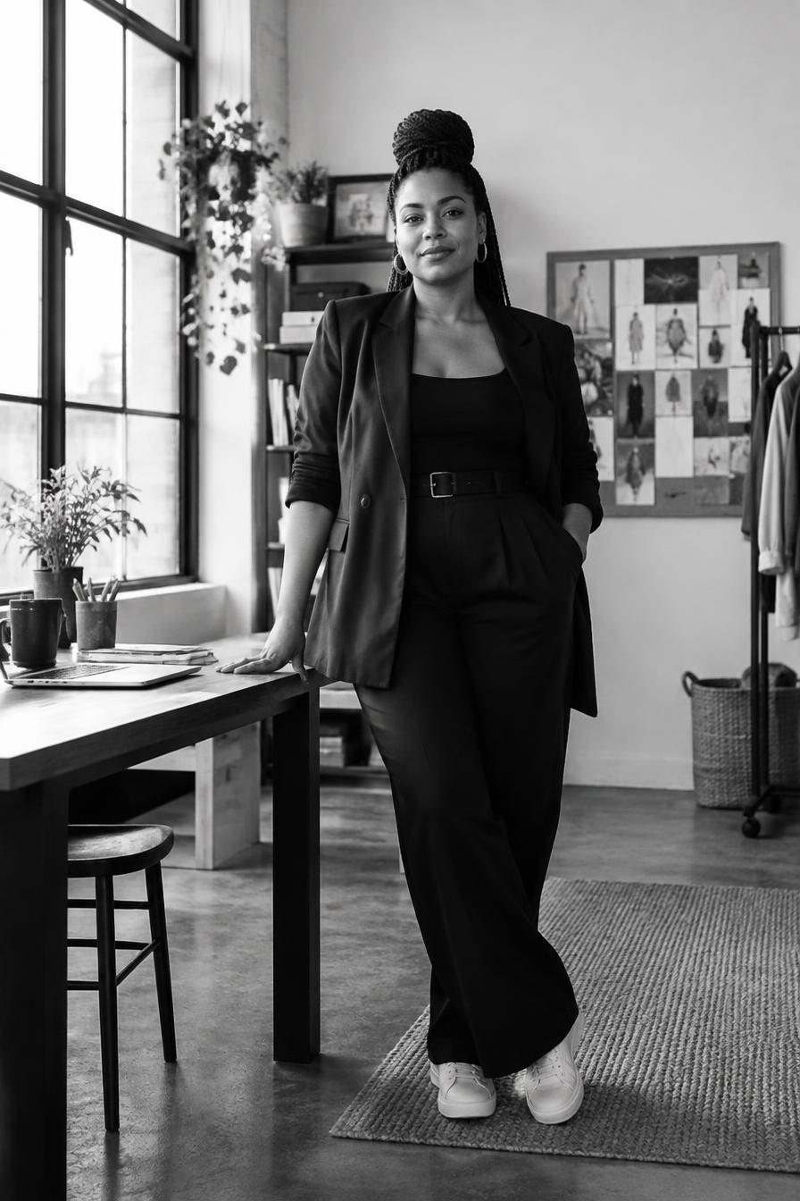 Small business owner in her studio